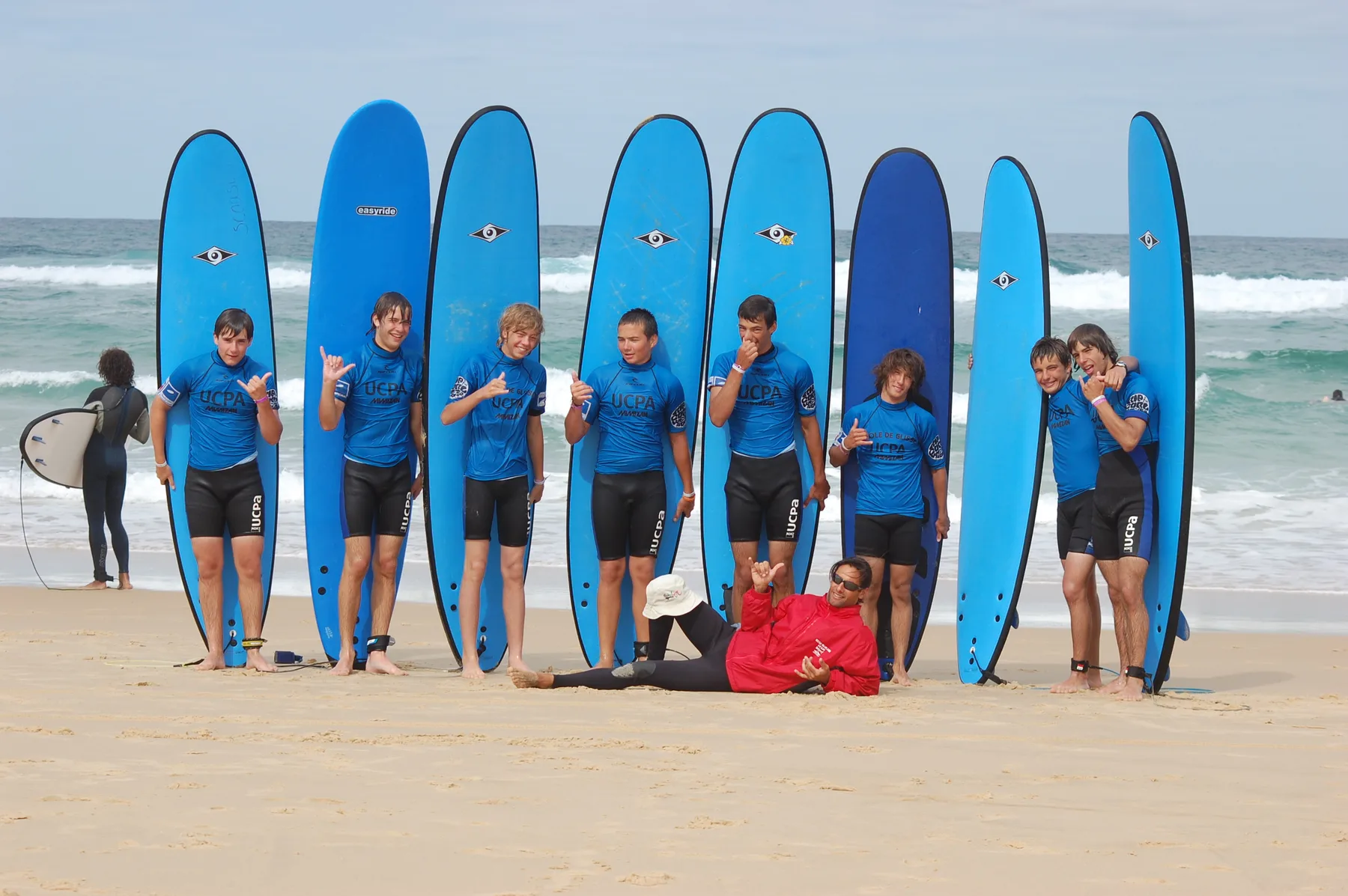 Stagiaires à l’école de surf de Paco au Cap Ferret